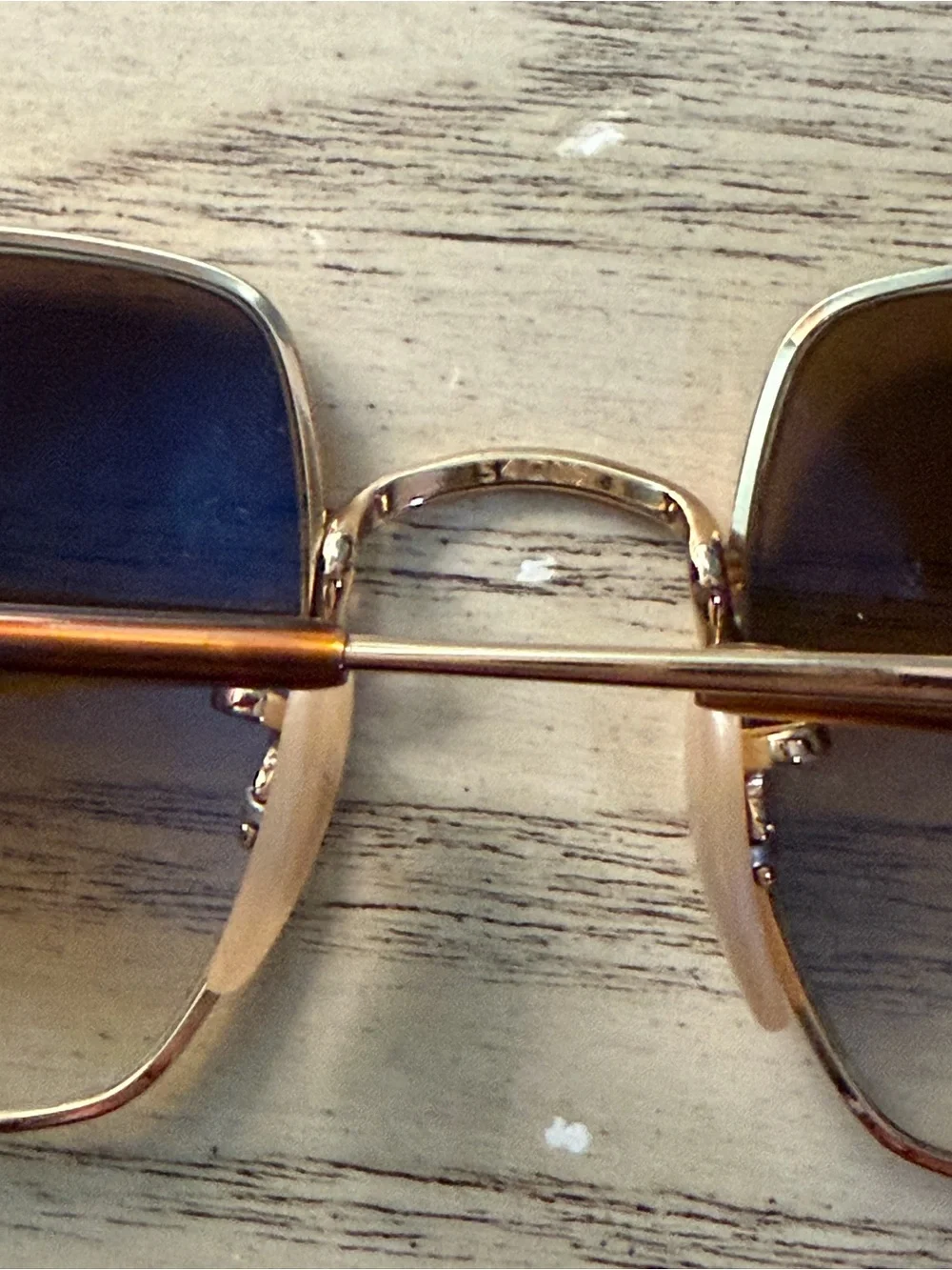Ray-Ban Gold Frame with Brown Lenses Sunglasses
